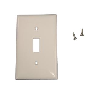 Plastic Toggle Switchplate (White)
