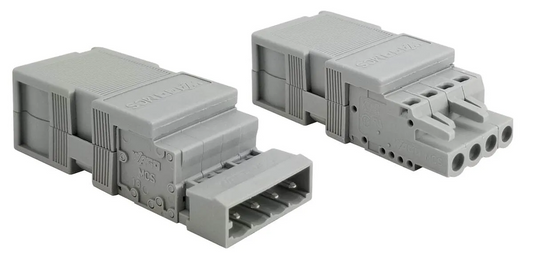 Grey WAGO AC Quick Connector (4 pins)