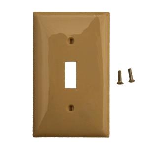 Plastic Toggle Switchplate (Ivory)